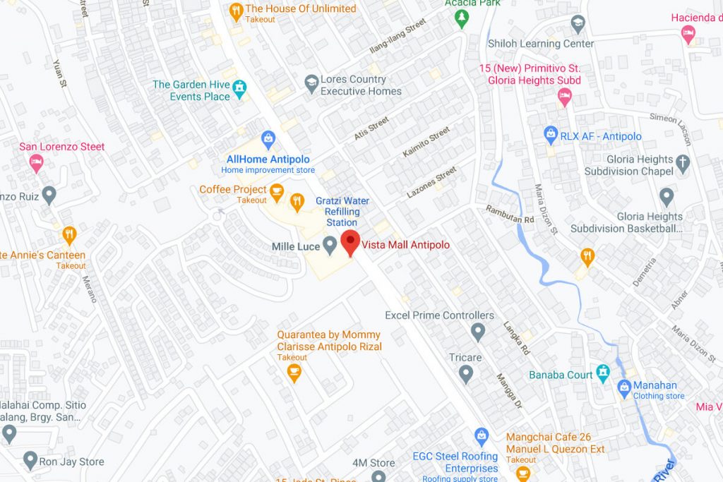 Vista Mall Antipolo map